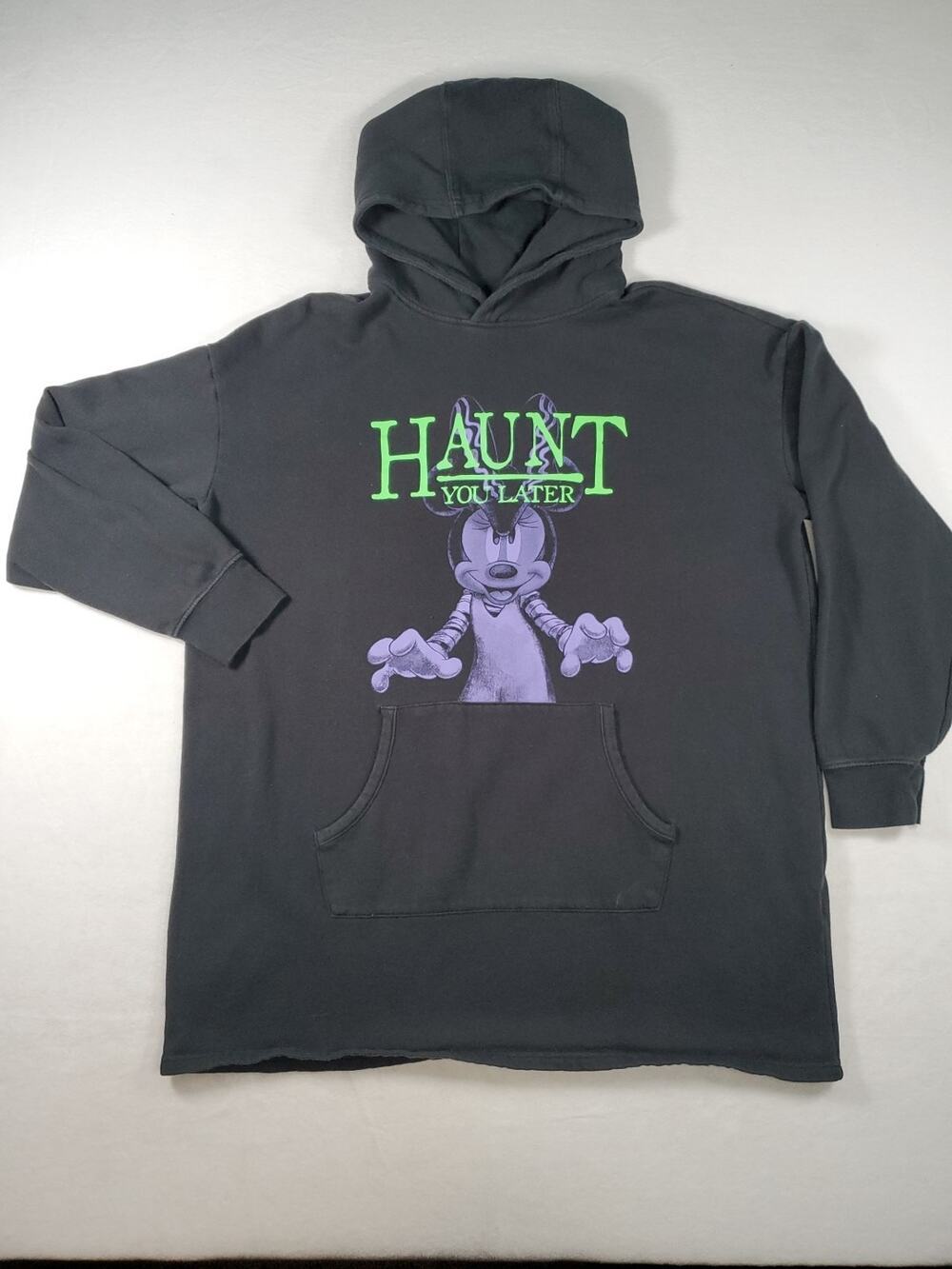 Disney Parks Halloween Minnie “Haunt You Later” Sweatshirt Hoodie Dress XL